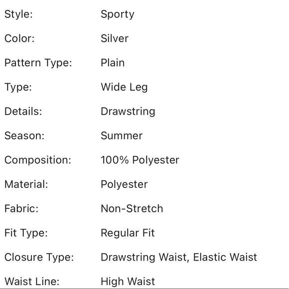 Drawstring Waist Windbreaker Metallic Shorts - Picture 6 of 6